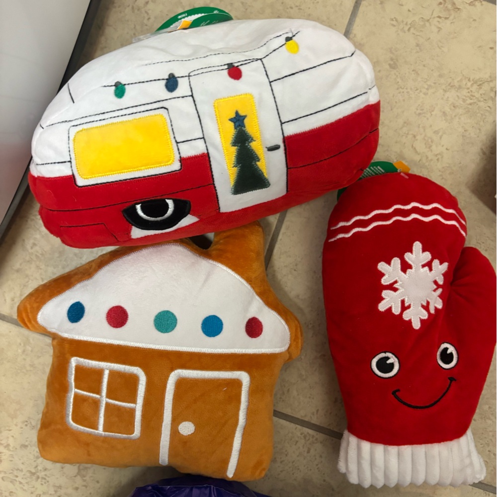 NEW Colorful Plush Set of 3 toys for dogs